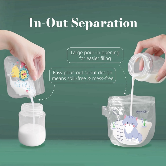 Autumnz Animal Land Double ZipLock Breastmilk Storage Bag 母乳袋